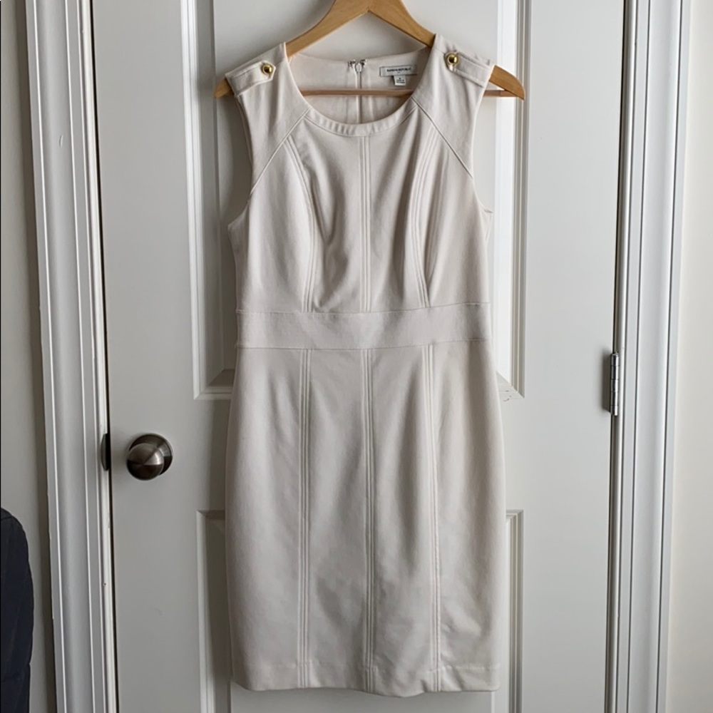 Banana Republic Classic Ivory Shift Dress
